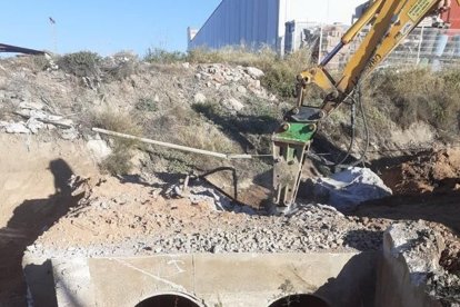 Obras entre Nonduermas y Sangonera, en Murcia.