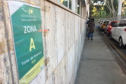 Zona señalada para la realización de las PCR.