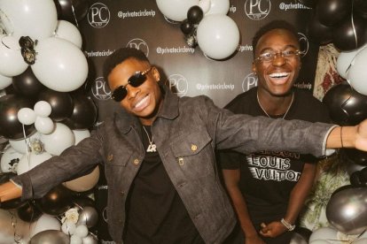 Ramazani y Appiah, de fiesta en Londres.