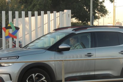 El míster Rubi llegó al Estadio a las 8:45 horas.