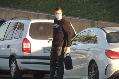 El meta Fernando antes de hacerse los test Covid.