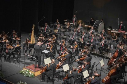 Imagen de La OCAL durante el concierto.