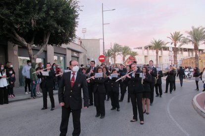 La Banda durante su actuación en Vera.