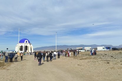 Descenso importante de afluencia en la primera romería desde el inicio de la pandemia.