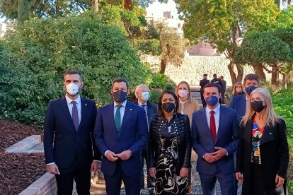 Ramón Fernández-Pacheco, Juanma Moreno, Marta Bosquet, Javier Aureliano García y Patricia del Pozo.