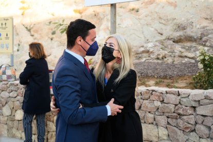 Patricia del Pozo y Javier A. García en la Alcazaba.