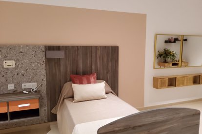 Imagen de una de las habitaciones individuales del nuevo complejo geriátrico