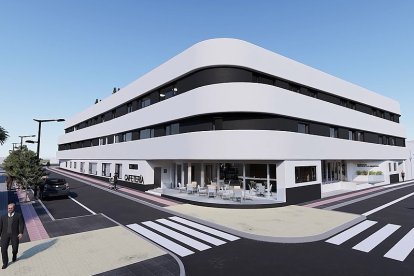 Vista exterior de la residencia geriátrica