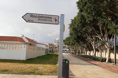 Señalización de los nuevos espacios de ocio.