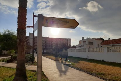 Señalización de los nuevos espacios de ocio.