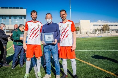 Pepe Callejón con sus hijos.