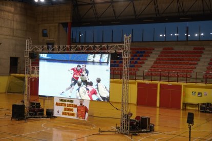 Pantalla gigante para seguir la final de Europeo.
