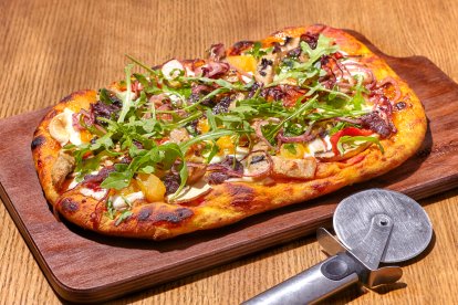 Pizza Jardín Vegano de Bresca.