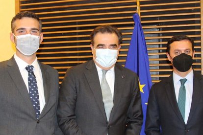 Pacheco y García, con el vicepresidente.