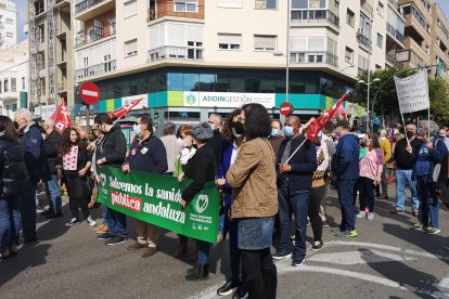Protestas en la capital por una Sanidad Pública mejor.