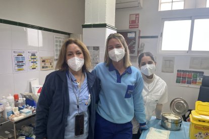 Encarnación Tomé, Mara Navarro y Marta Llanas.