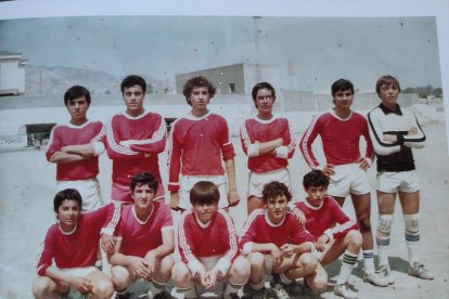 Un futbolista de época.