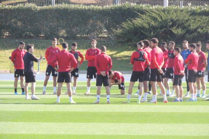 La charla del entrenador.