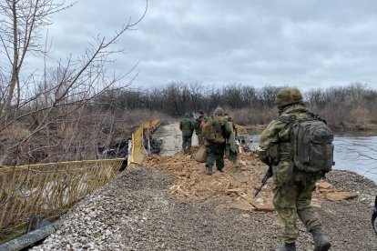 Soldados de la Milicia Popular de la República Popular de Luhansk