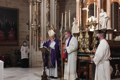 Bendición en la misa del Miércoles de Ceniza.