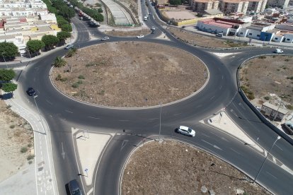 Rotonda en El Puche en el tramo ya soterrado.