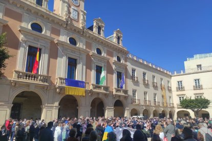 Concentración silenciosa de cinco minutos en solidaridad con el pueblo ucraniano.