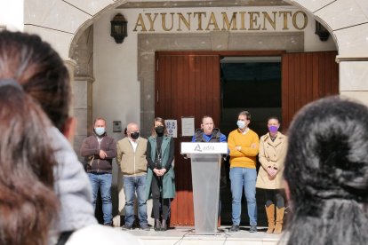 Esta mañana, en el Ayuntamiento de Adra.
