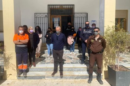 Acto de solidaridad con el pueblo ucraniano en Dalías.