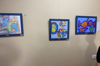 Cuadros pintados por personas con Síndrome de Down.