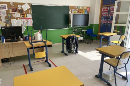 Una de las aulas en la sede de Asalsido.
