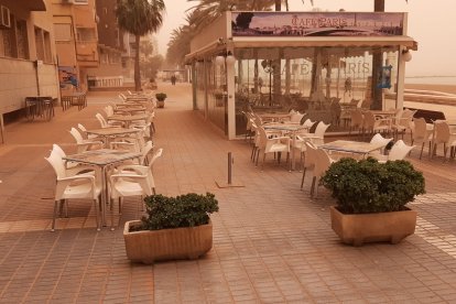 Imagen captada en el paseo marítimo.