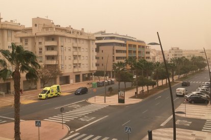 En Las Salinas de Roquetas este mediodía (Víctor Navarro).