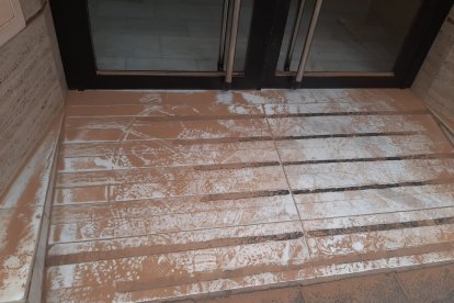 Barro tras la tormenta de anoche.