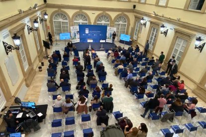 Imagen del Patio de Luces, visto desde arriba.