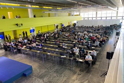 Prensa para cubrir el Congreso Nacional del PP.