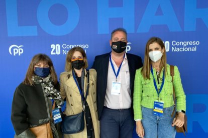 Luisa Barranco, Julia Ibáñez, José Francisco Rivera y Delia Mira, de El Ejido.