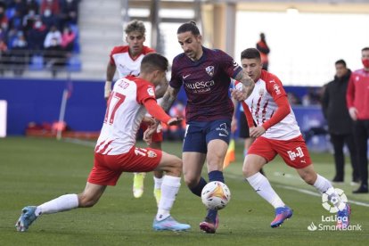 Una jugada del partido.