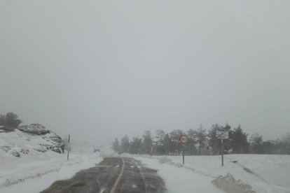 Nieve en puntos altos de la provincia.