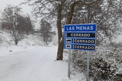 Gran nevada en Las Menas, en Serón.