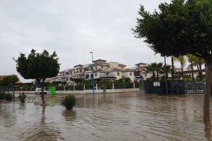 Inundaciones ocasionadas por el temporal por el que atraviesa la provincia. /Foto: Ayto. Vera
