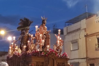 El Cristo de la Paz, en la calle