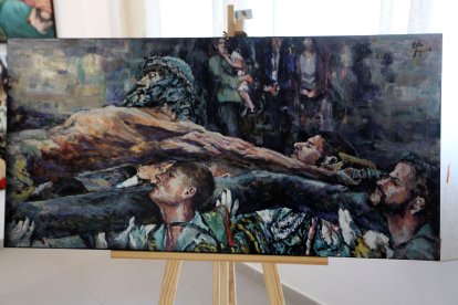 El Cristo de la Buena Muerte es el centro de la exposición en estos días de Semana Santa.
