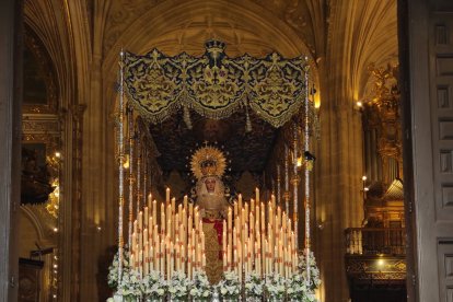 Luis Pardo, mandando la salida de la Merced.