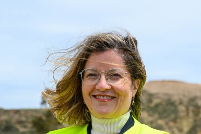 María Luisa Domínguez, tras la visita.