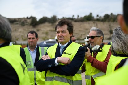 Pablo Villanueva, antes de las explicaciones.