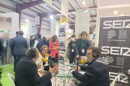Radio en directo en el Centro de Exposiciones y Congresos de Campohermoso.