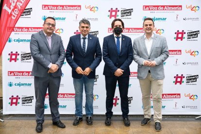 Olivier Martínez, Miguel Cazorla, Rafa Burgos y David Bonillo.