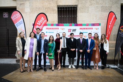 Jóvenes influencers en la primera gala de los premios Almería Digital.