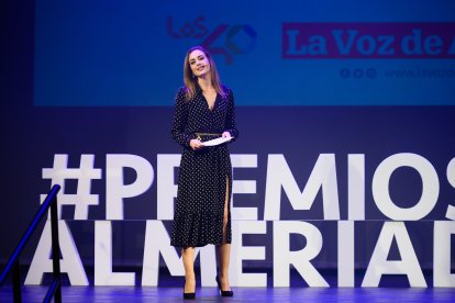 La periodista Ana Márquez, conductora de la gala de premios Almería Digital.