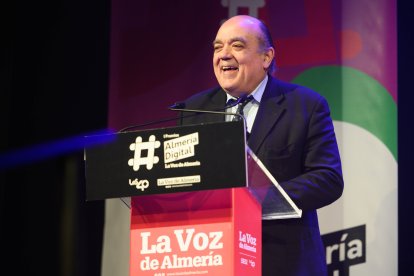 José María Gallart, tras recoger el premio a la mejor web para Del barco a la mesa.